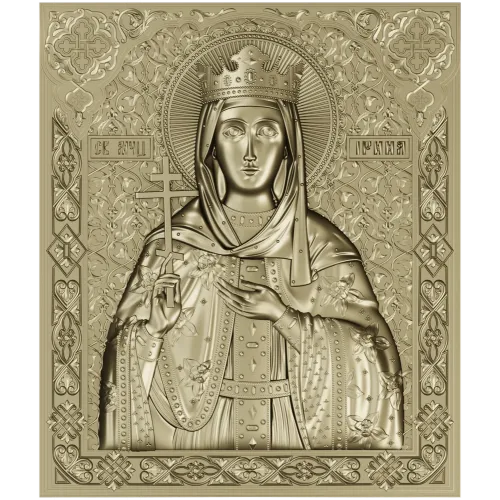 Saint Irene - high-relief STL 3D model for CNC carving
