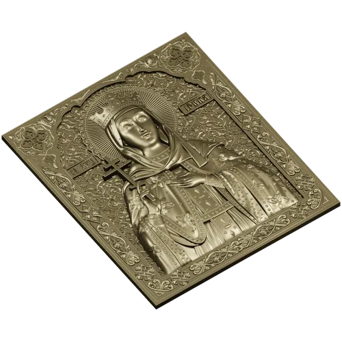 Saint Irene - high-relief STL 3D model for CNC carving