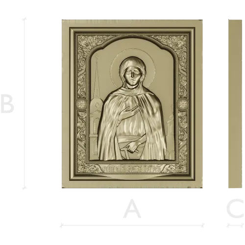 Икона Святая Ксения Петербургская - STL для ЧПУ