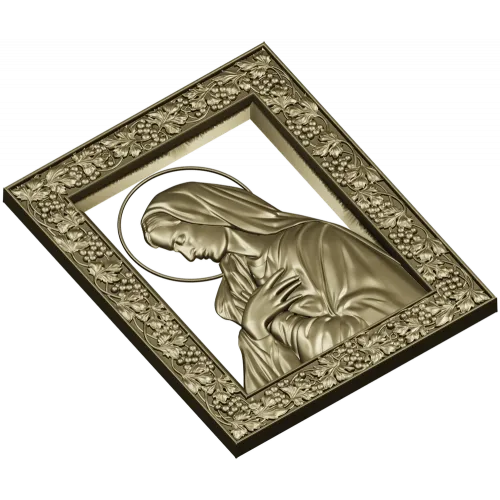 Madonna in Prayer - STL 3D model for CNC milling