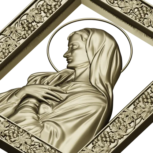 Madonna in Prayer - STL 3D model for CNC milling