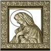 Madonna in Prayer - STL 3D model for CNC milling