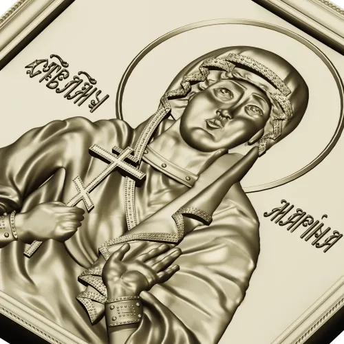 Saint Marina - high-relief icon STL for CNC