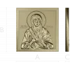 Saint Marina - high-relief icon STL for CNC