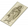 Saint Mary (Immaculate Heart) STL bas-relief for CNC