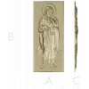 Saint Mary (Immaculate Heart) STL bas-relief for CNC