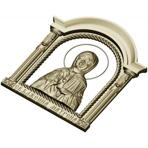 Икона Блаженная Матрона Московская - 3D STL модель для ЧПУ