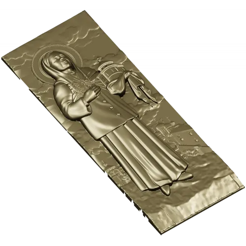 Saint Matrona of Moscow - Full-Relief Panel STL