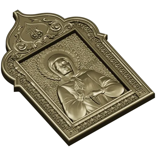 Икона Святой Матроны - 3D модель STL для ЧПУ