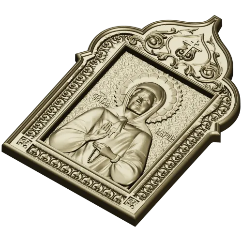 Икона Святой Матроны - 3D модель STL для ЧПУ