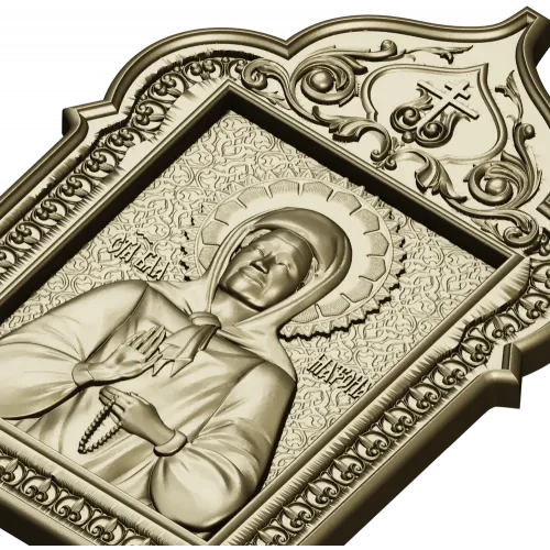 Икона Святой Матроны - 3D модель STL для ЧПУ