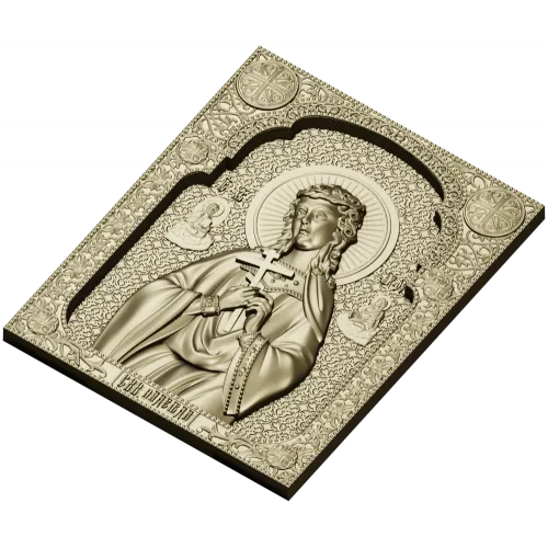 Saint Nadezhda icon STL relief for CNC