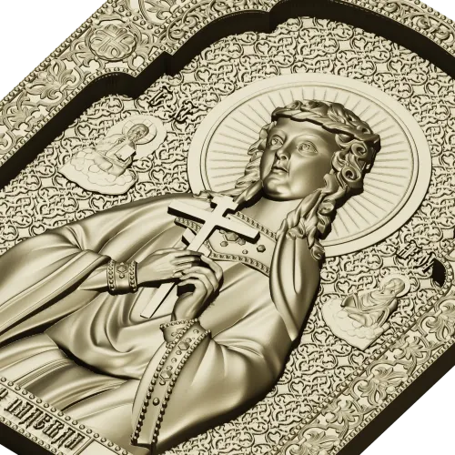 Saint Nadezhda icon STL relief for CNC