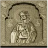 Saint Nadezhda icon STL relief for CNC
