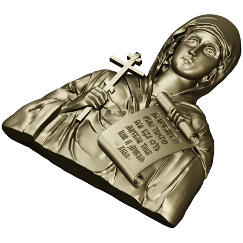 Икона Святой Натальи - STL рельеф для ЧПУ