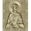 Saint Natalia Icon Relief STL - 3D model for CNC carving