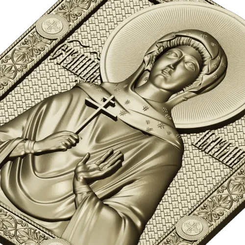 Saint Natalia Icon Relief STL - 3D model for CNC carving