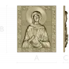 Saint Natalia Icon Relief STL - 3D model for CNC carving