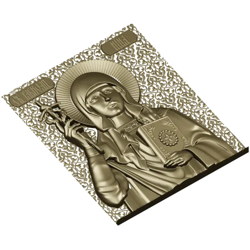 3D модель STL - Икона Святой Нины для ЧПУ
