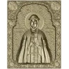 Saint Olga icon panel - 3D STL model for CNC milling