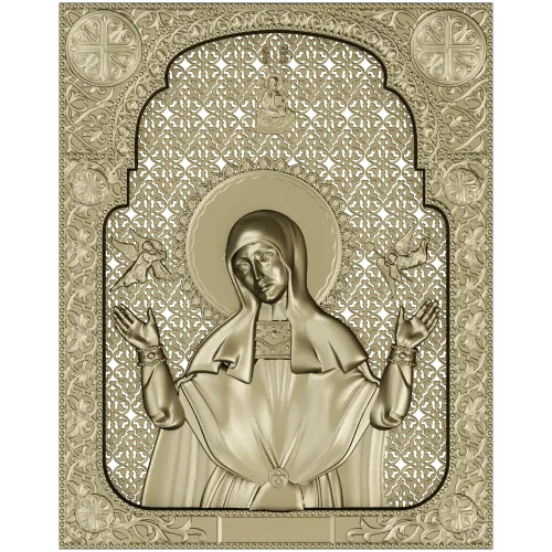 Saint Sophia icon STL 3D model for CNC carving