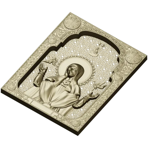 Saint Sophia icon STL 3D model for CNC carving