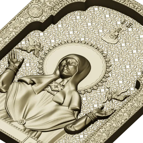Saint Sophia icon STL 3D model for CNC carving