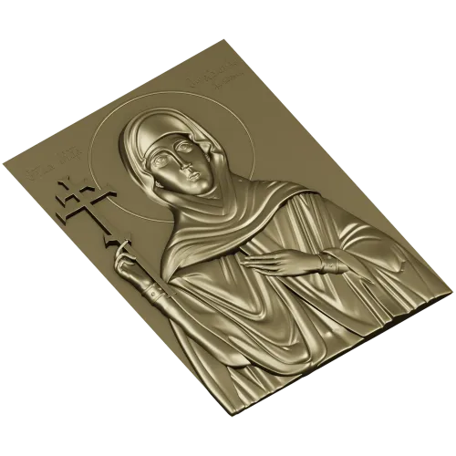 3D модель иконы Святой Стефаниды Дамасской (STL) для ЧПУ