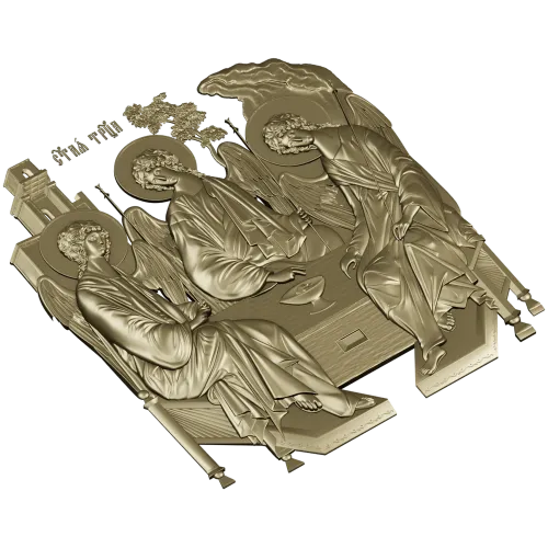 STL модель "Святая Троица" - 3D рельеф для ЧПУ