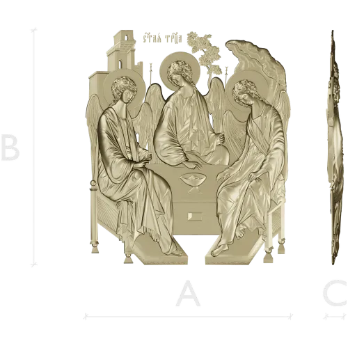 STL модель "Святая Троица" - 3D рельеф для ЧПУ