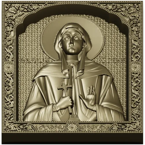 Saint Christina STL 3D model for CNC carving