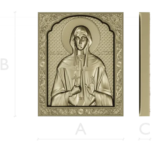 Saint Christina STL 3D model for CNC carving