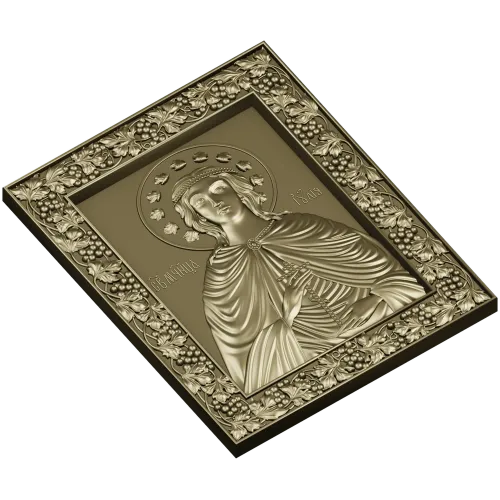 Икона "Святая Юлия" - 3D модель STL для ЧПУ
