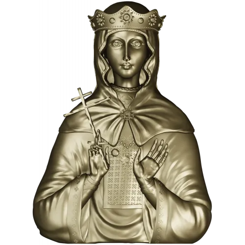 Святая мученица Людмила Чешская - 3D модель (STL) для ЧПУ