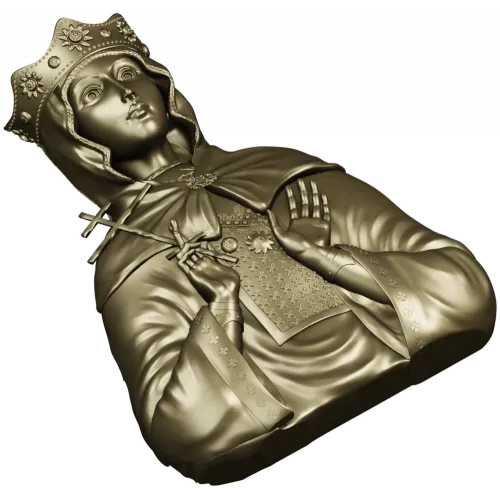 Святая мученица Людмила Чешская - 3D модель (STL) для ЧПУ