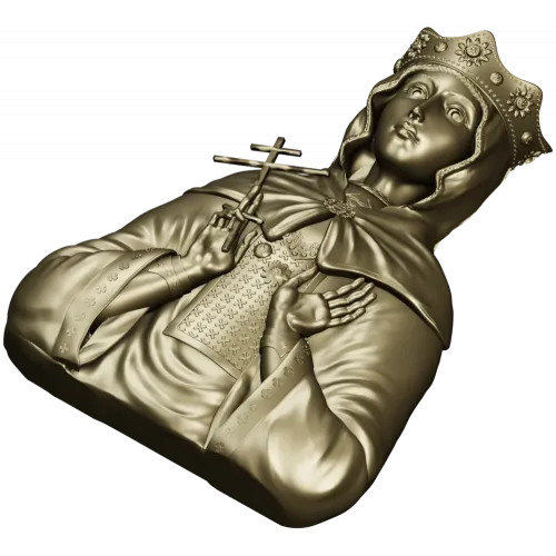 Святая мученица Людмила Чешская - 3D модель (STL) для ЧПУ