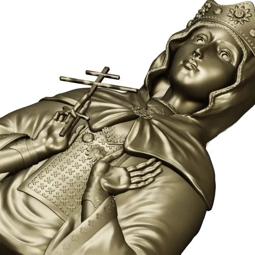 Святая мученица Людмила Чешская - 3D модель (STL) для ЧПУ