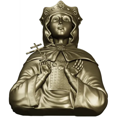 Святая мученица Людмила Чешская - 3D модель (STL) для ЧПУ