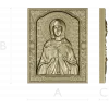 Saint Tatiana Icon - High-Relief STL 3D Model for CNC