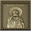 Икона святителя Александра Свирского - 3D STL рельеф