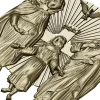 Holy Family bas-relief STL for CNC