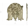 Holy Family bas-relief STL for CNC