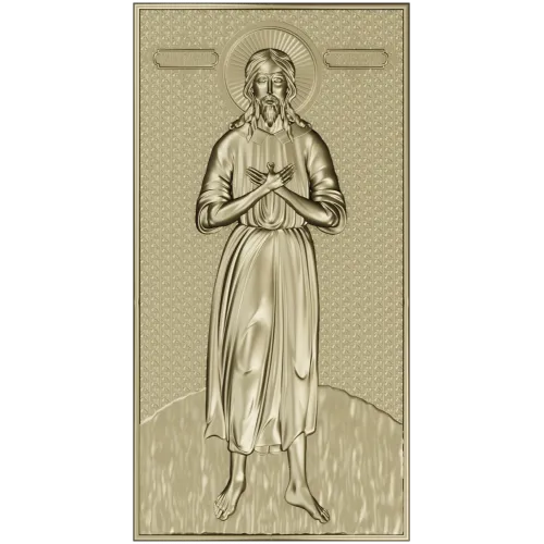 Saint Alexius Full-Relief Icon STL for CNC