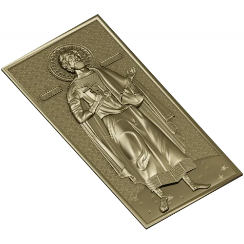 Икона Святой Анатолий - 3D STL модель для ЧПУ