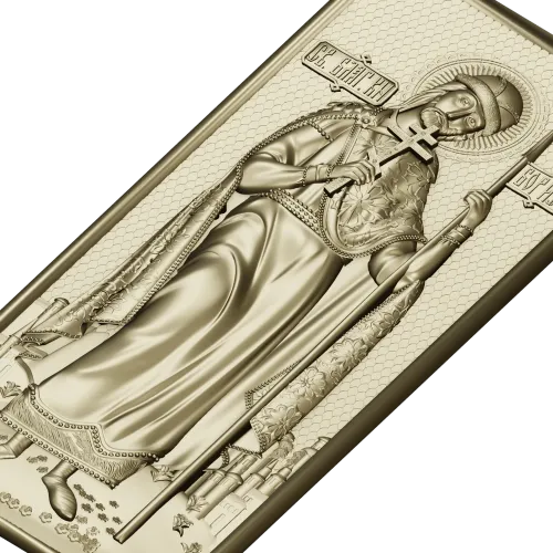 Икона Святой Князь Борис - 3D STL панель для ЧПУ