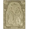 Saints Boris and Gleb - high relief icon STL for CNC