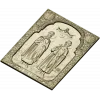 Saints Boris and Gleb - high relief icon STL for CNC