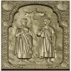 Saints Boris and Gleb - high relief icon STL for CNC