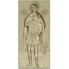 Святой Виктор - 3D модель STL для ЧПУ (икона-воина)