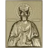 Orthodox bas-relief crowned prince icon STL for CNC